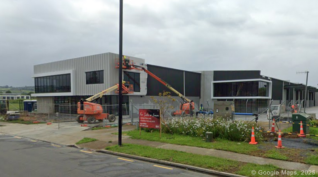 Exterior of the Cellora R & D facility in Pōkeno, where Halt Fire installed passive fire and smoke protection.